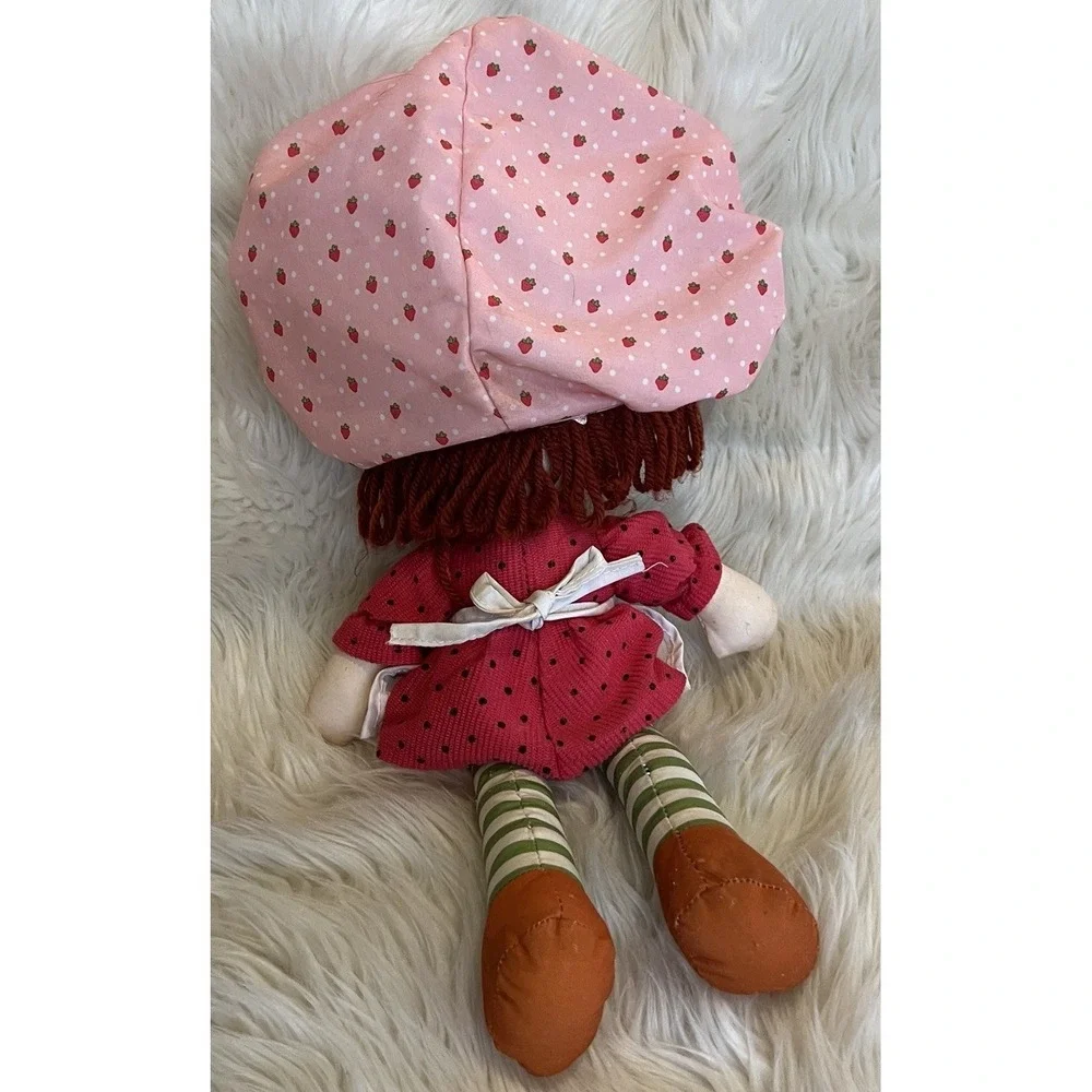 2015 Vintage Red Head Strawberry Shortcake Doll Yarn Hair With Bonnet 14